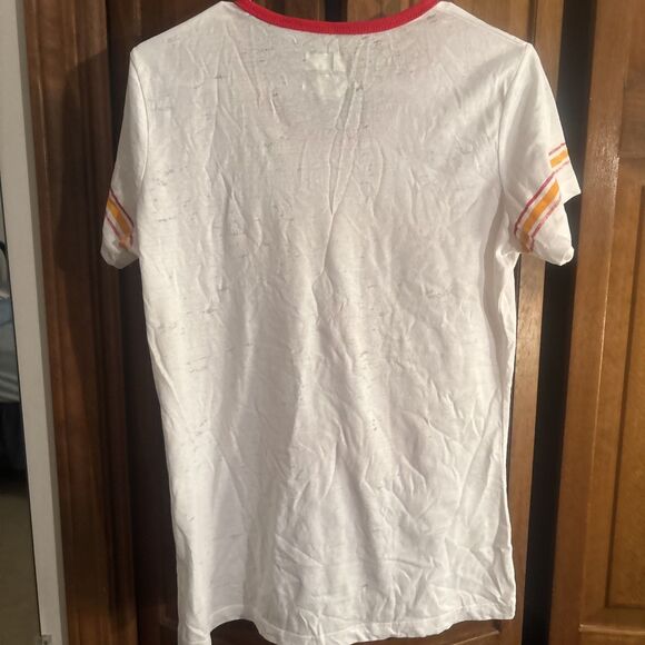 Kansas City Chiefs Women's XL White Short Sleeve Shirt NFL Football - Picture 5 of 6